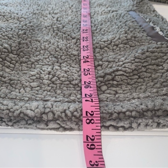 Simply‎ Southern Women’s Sherpa Faux Shearling Quarter Zip Popover Gray - Picture 9 of 11